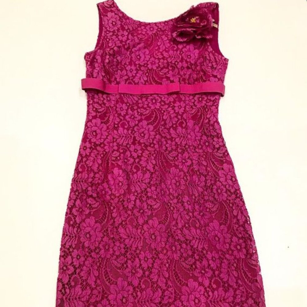 Dolce & Gabbana Hot Pink Lace Dress